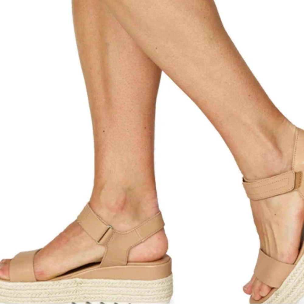 Sorel Tan Espadrille Platform Shoes